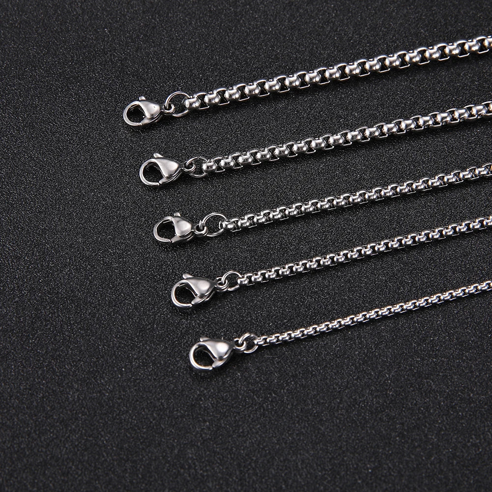 Chaîne Box Acier Inoxydable Dorée – Look Minimaliste & Punk | Mixte 2 à 7 mm