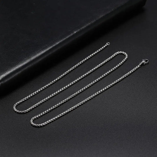 Chaîne Box Acier Inoxydable Dorée – Look Minimaliste & Punk | Mixte 2 à 7 mm