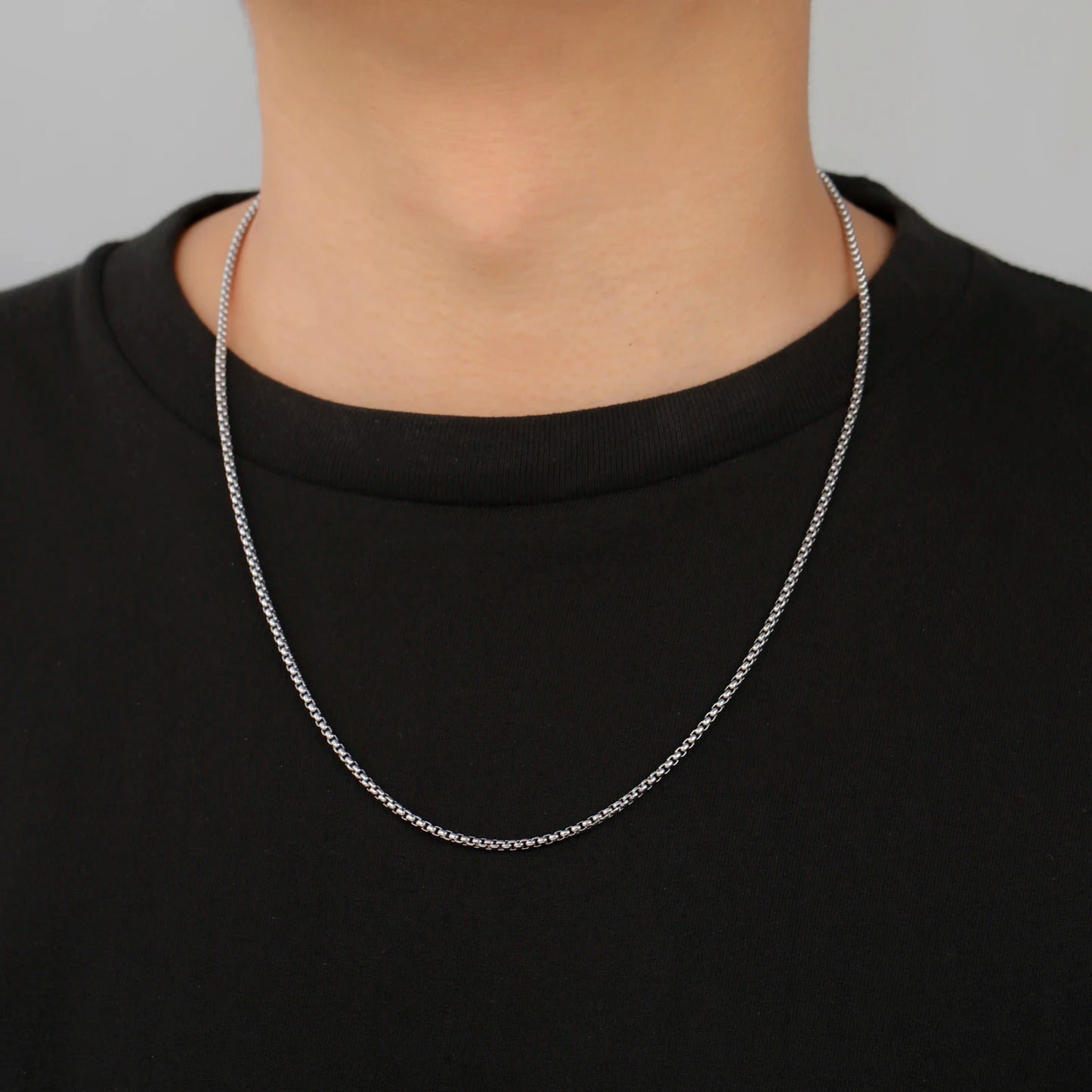 Chaîne Box Acier Inoxydable Dorée – Look Minimaliste & Punk | Mixte 2 à 7 mm