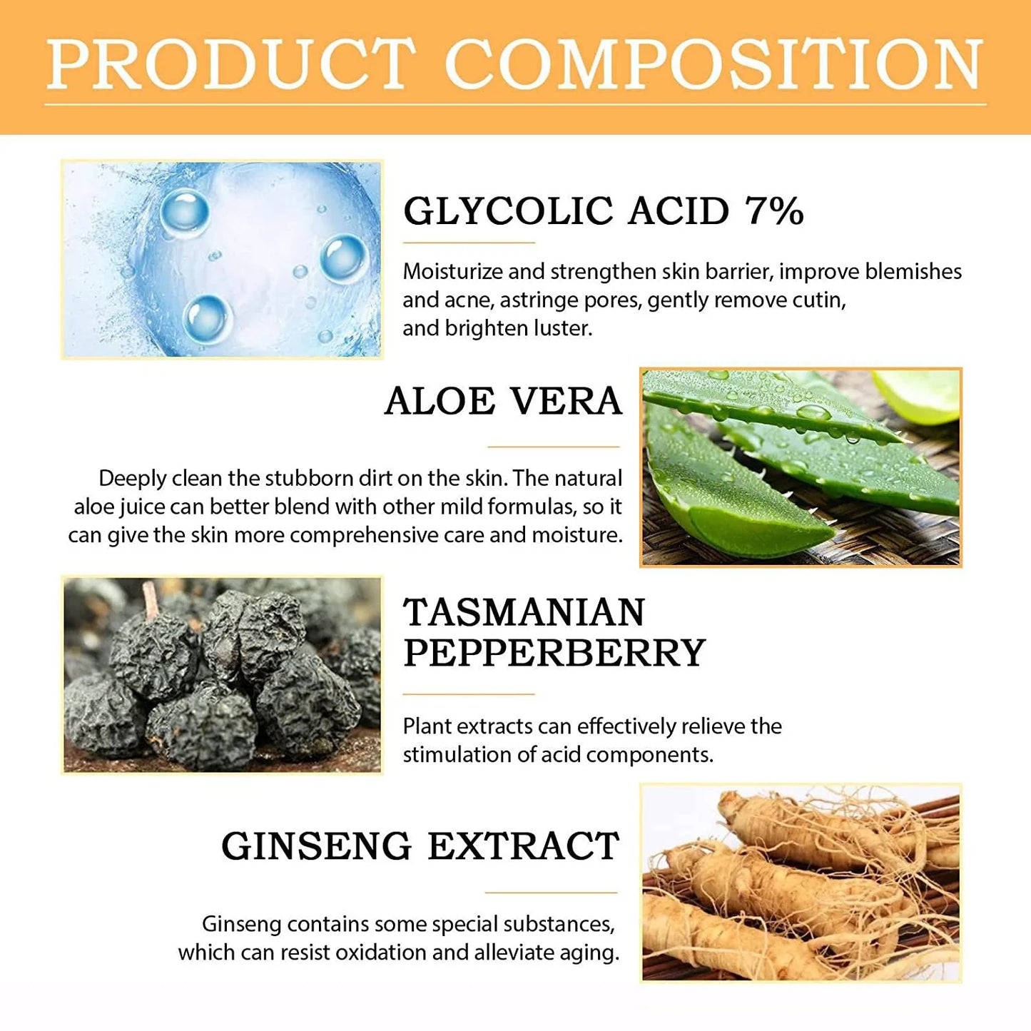 Lotion Tonique Exfoliante 7 % Acide Glycolique – 100 ml