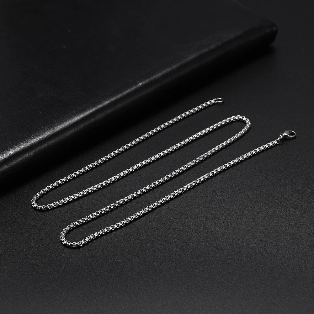 Chaîne Box Acier Inoxydable Dorée – Look Minimaliste & Punk | Mixte 2 à 7 mm