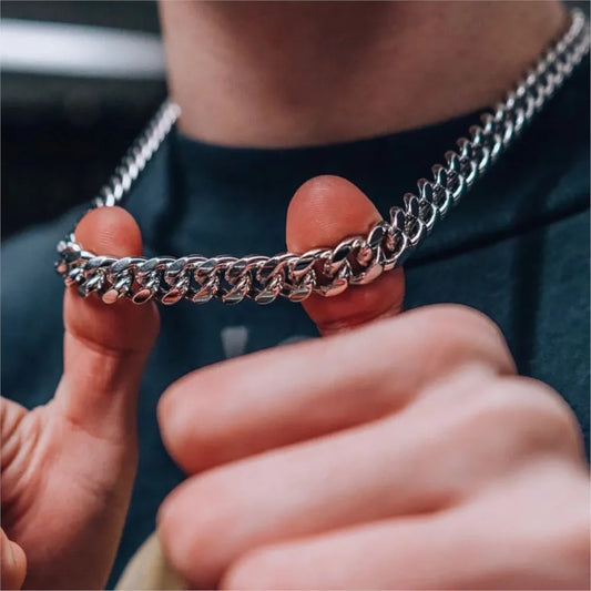 Collier Chaîne Cubaine Homme – Acier Inoxydable 5/7/9 mm