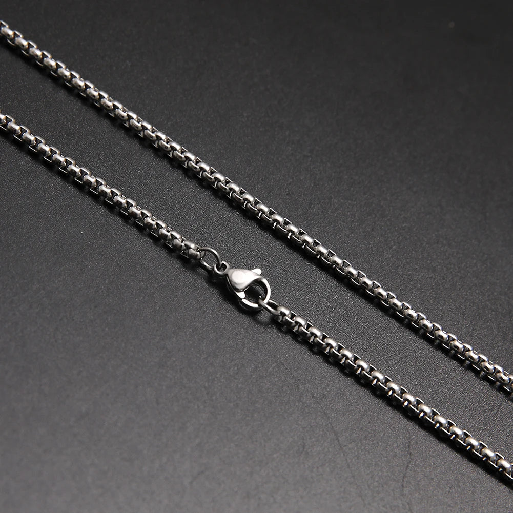 Chaîne Box Acier Inoxydable Dorée – Look Minimaliste & Punk | Mixte 2 à 7 mm