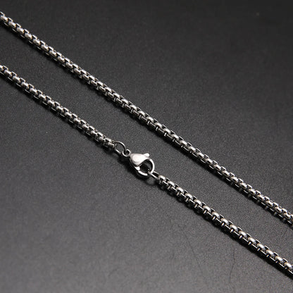 Chaîne Box Acier Inoxydable Dorée – Look Minimaliste & Punk | Mixte 2 à 7 mm