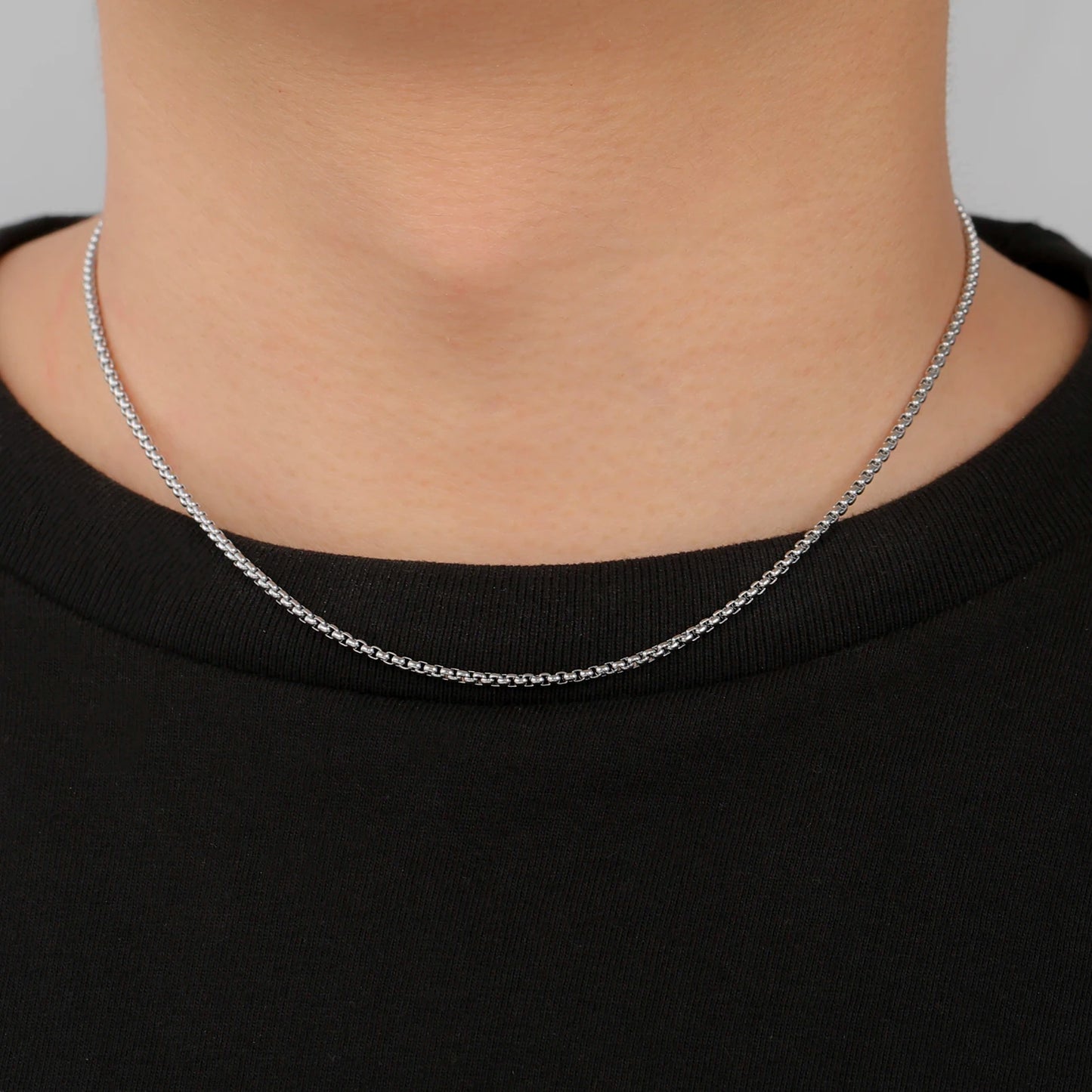 Chaîne Box Acier Inoxydable Dorée – Look Minimaliste & Punk | Mixte 2 à 7 mm