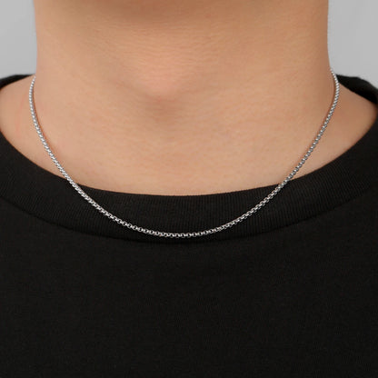 Chaîne Box Acier Inoxydable Dorée – Look Minimaliste & Punk | Mixte 2 à 7 mm