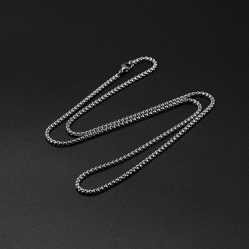 Chaîne Box Acier Inoxydable Dorée – Look Minimaliste & Punk | Mixte 2 à 7 mm