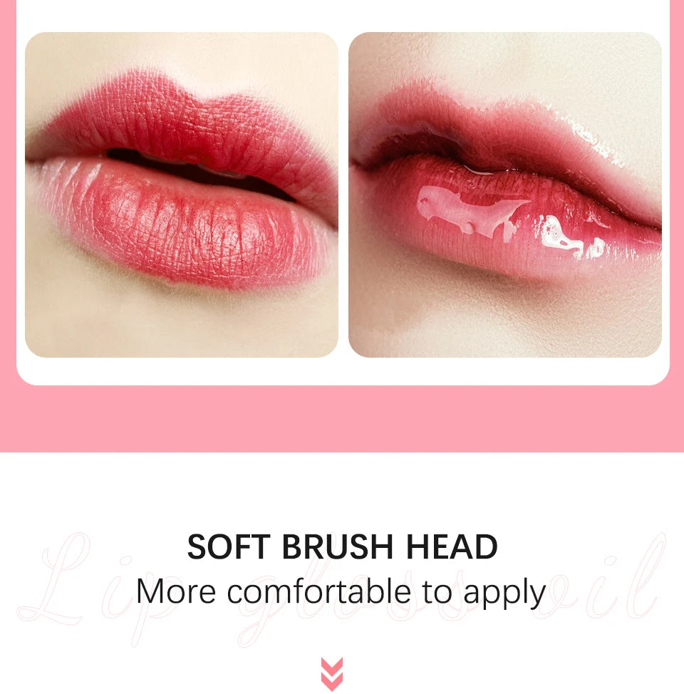 Huile Glossy pour les Lèvres – Effet Repulpant & Exfoliant Léger